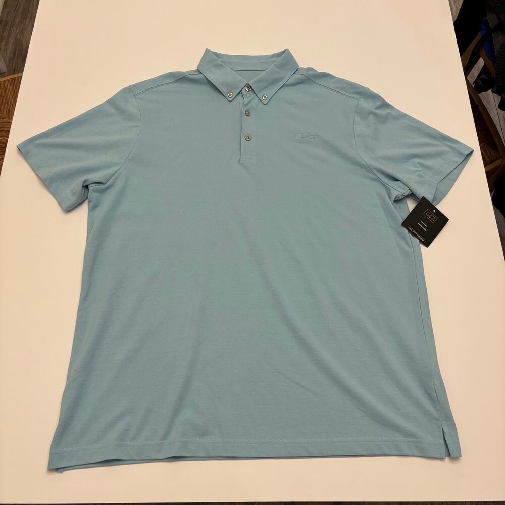 14th & Union Men's XL CoolMax Polo Blue 40 Below Embroidered NWT Performance